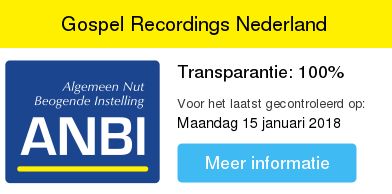 Gospel Recordings Nederland heeft een ANBI status